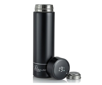 Termos ExtraLink Travel Mug Czarny Kubek termiczny Termos z wyświetlaczem LED